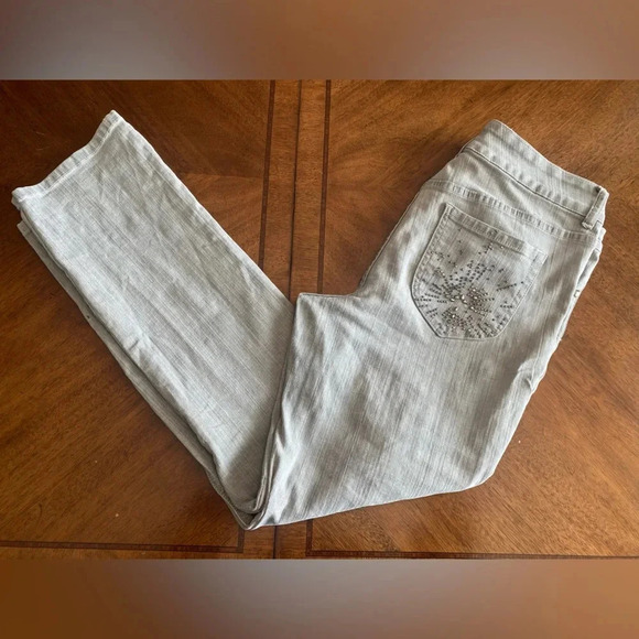 Chico's Gray Straight Leg Jeans for Women - Picture 10 of 16